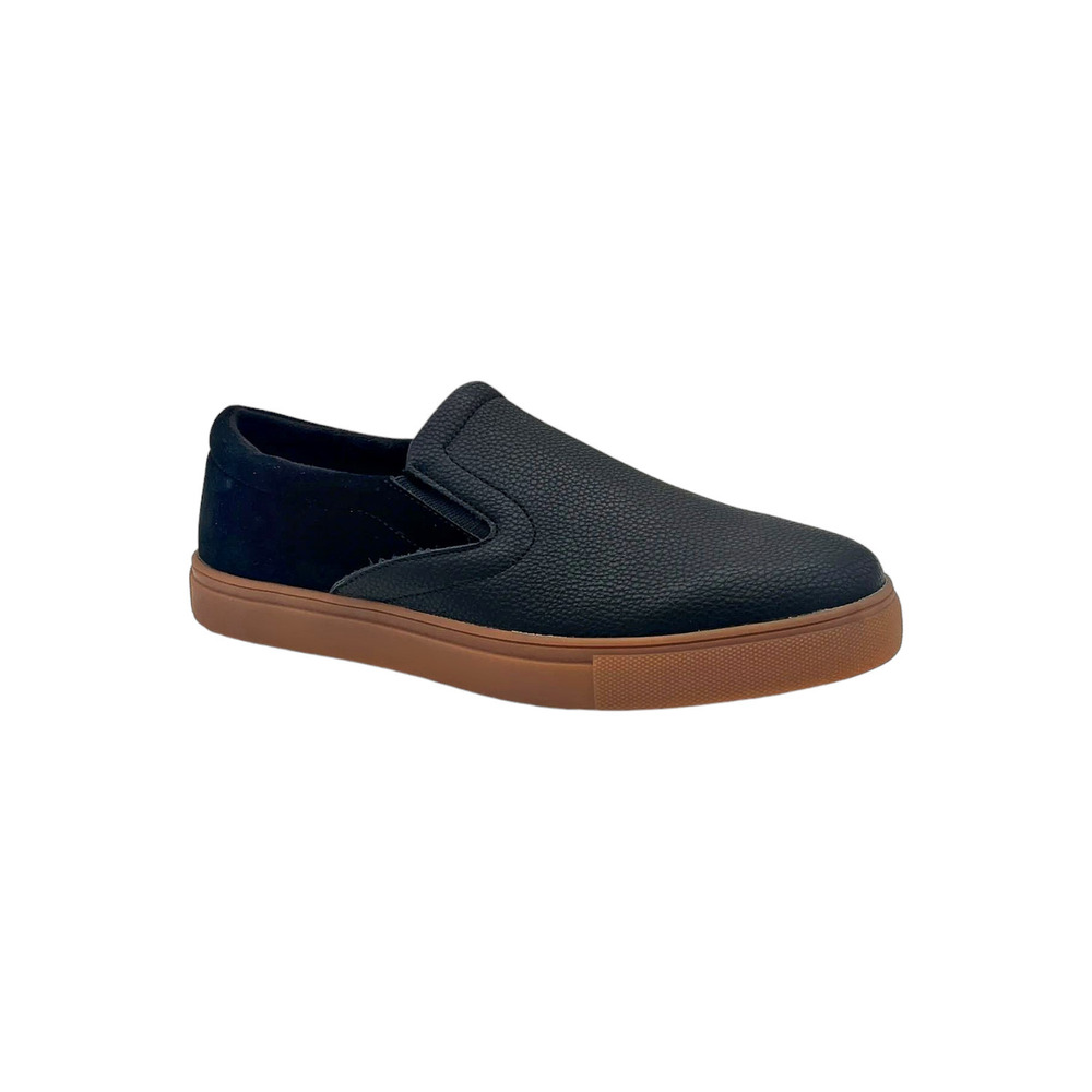 Vance Co. Mne's Wendall Slip-on Sneaker Black - Medium